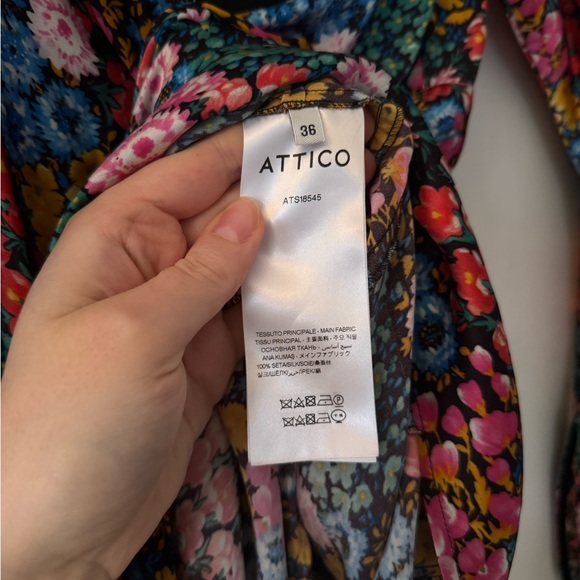 THE ATTICO Long Floral Dress sz 36 - Picture 11 of 12